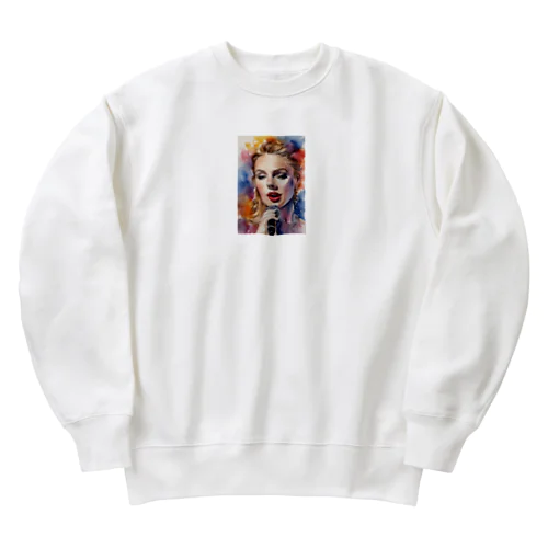 AI「Taylor Swift」水彩 Heavyweight Crew Neck Sweatshirt