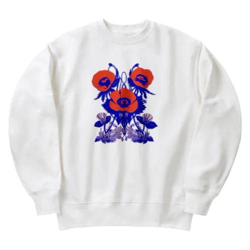 magic flower Heavyweight Crew Neck Sweatshirt