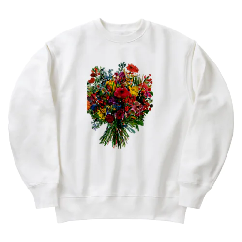 花束とまごころ Heavyweight Crew Neck Sweatshirt