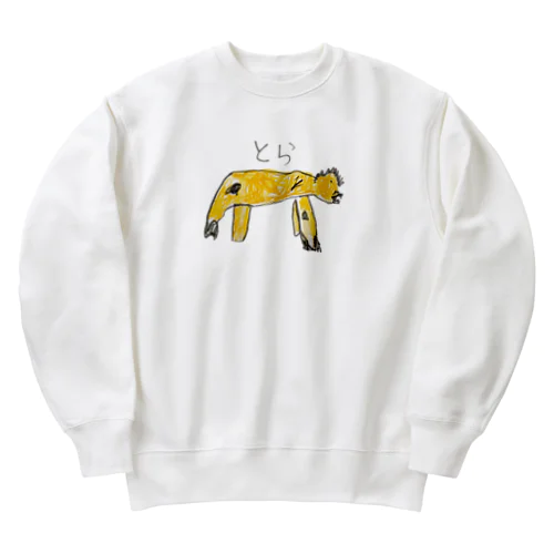 ゆるっと動物 とらくん Heavyweight Crew Neck Sweatshirt