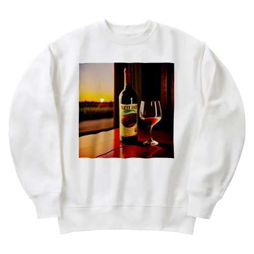 ワインで一杯 Heavyweight Crew Neck Sweatshirt