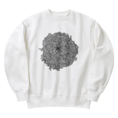 ふくらんでひろがるなみ Heavyweight Crew Neck Sweatshirt