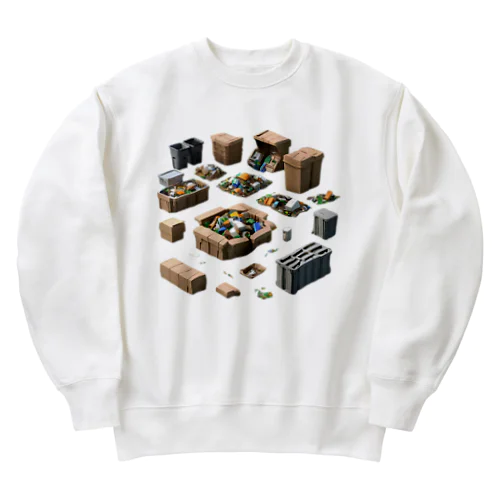 自然との共存 Heavyweight Crew Neck Sweatshirt