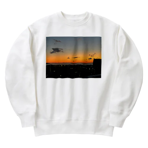 冬の夕陽 Heavyweight Crew Neck Sweatshirt