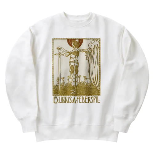 アルフレッド・ペロンの蔵書票 Heavyweight Crew Neck Sweatshirt