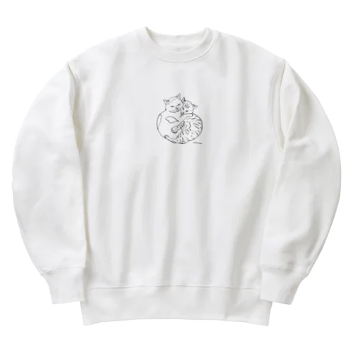 ねこ団子 Heavyweight Crew Neck Sweatshirt