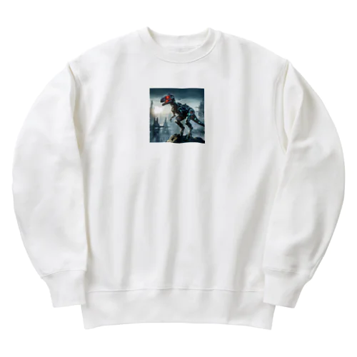 恐竜×サイボーグ Heavyweight Crew Neck Sweatshirt