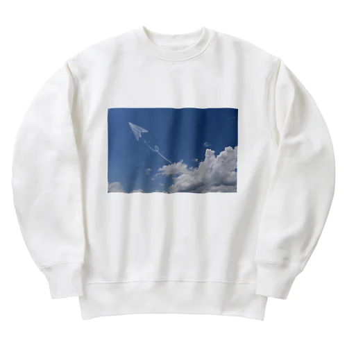 紙飛行機雲 Heavyweight Crew Neck Sweatshirt