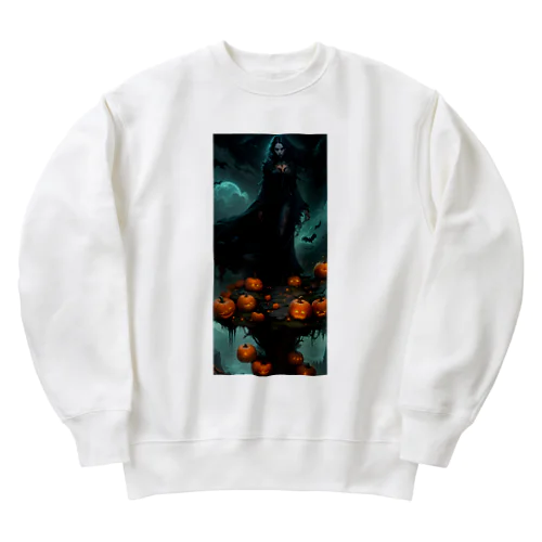 ハローウィーン、黒服を着たミステリアスな女性③ Heavyweight Crew Neck Sweatshirt