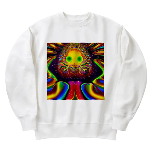 達磨太子(AI -Aided Design)〜正方形 Heavyweight Crew Neck Sweatshirt