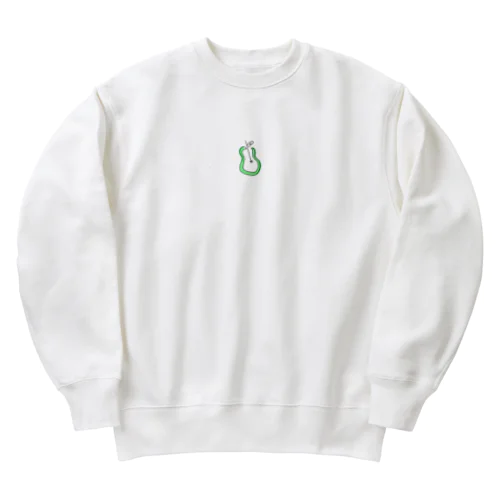 一筆書き洋ナシ Heavyweight Crew Neck Sweatshirt