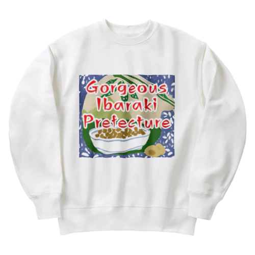 【茨城県】ご当地名産デザイングッズ Heavyweight Crew Neck Sweatshirt