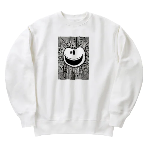 今日も元気にスマイルくん Heavyweight Crew Neck Sweatshirt