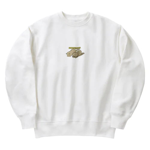 赤ちゃんといっしょ　ねこ　ごめん寝 Heavyweight Crew Neck Sweatshirt