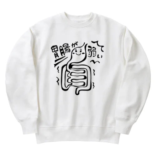 胃腸が弱いちゃん Heavyweight Crew Neck Sweatshirt