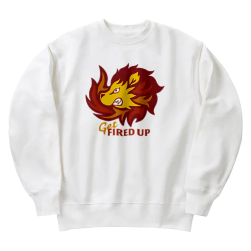 気合を入れるライオン Heavyweight Crew Neck Sweatshirt