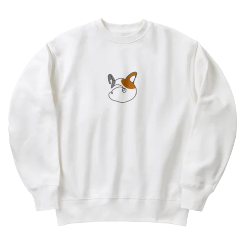 一筆書きねこ Heavyweight Crew Neck Sweatshirt