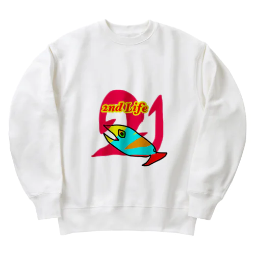 2ndライフフィッシュ Heavyweight Crew Neck Sweatshirt