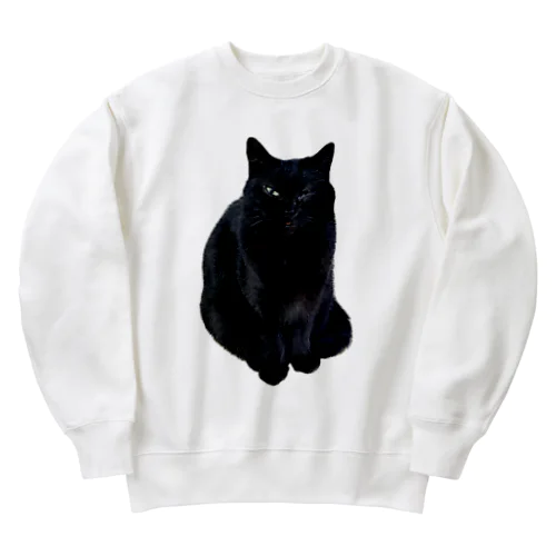 のらねこ「ぷぷちゃん」 Heavyweight Crew Neck Sweatshirt