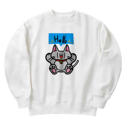 Hello！猫ちゃん Heavyweight Crew Neck Sweatshirt