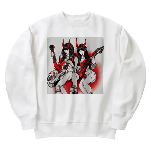 赤デビル女ダ・ゾーン Heavyweight Crew Neck Sweatshirt