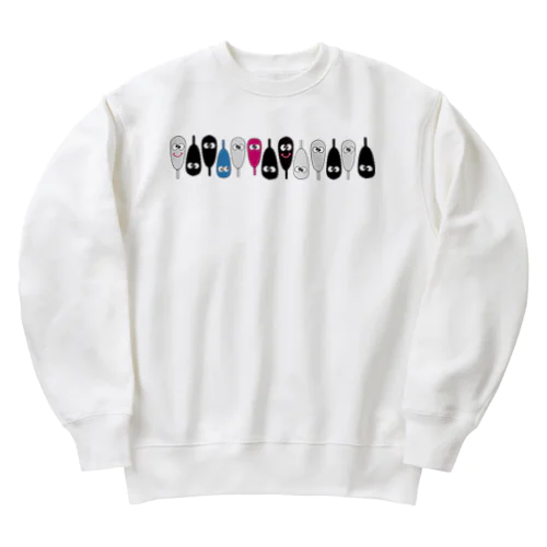 串揚げ串カツクシニョロワールドグッズ Heavyweight Crew Neck Sweatshirt