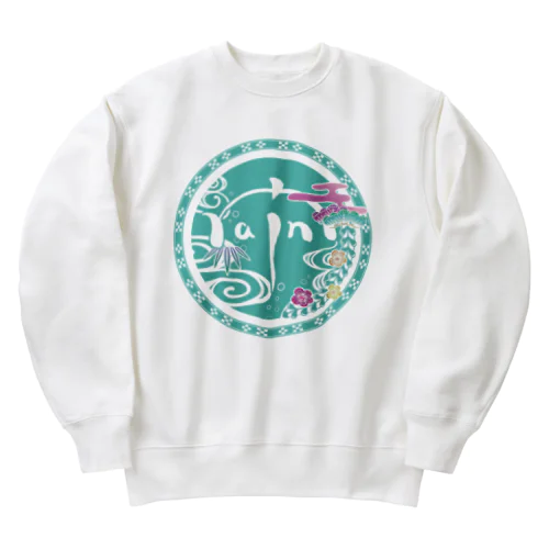 rainロゴ Heavyweight Crew Neck Sweatshirt