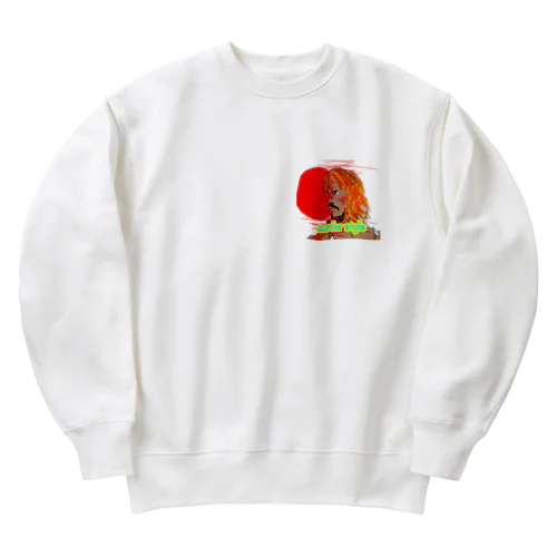 surfer style Heavyweight Crew Neck Sweatshirt