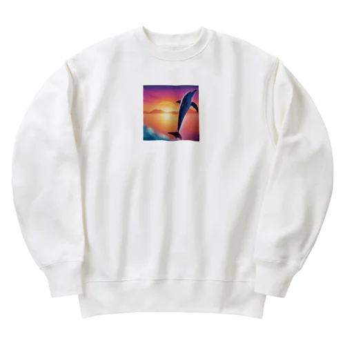 イルカさん Heavyweight Crew Neck Sweatshirt