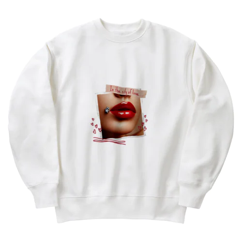 "Silk Lips" Heavyweight Crew Neck Sweatshirt