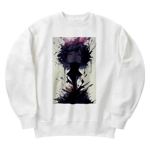 闇に落ちた美女 Heavyweight Crew Neck Sweatshirt