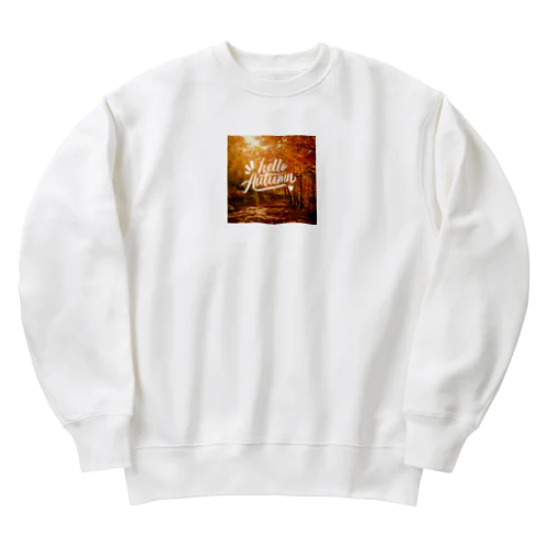 HELLO AUTUMN Heavyweight Crew Neck Sweatshirt