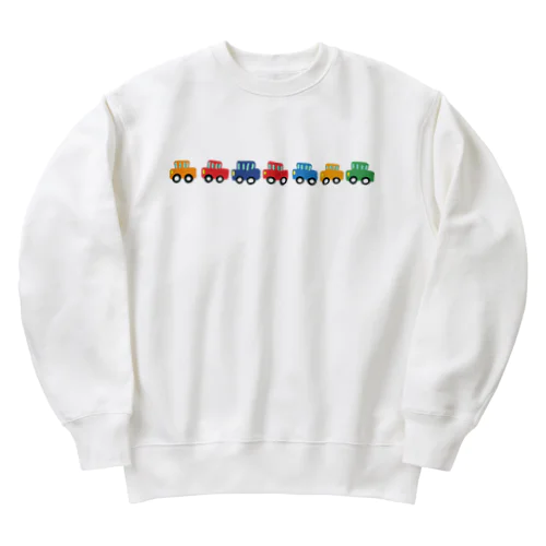 車大好きCAR CAR CAR Heavyweight Crew Neck Sweatshirt