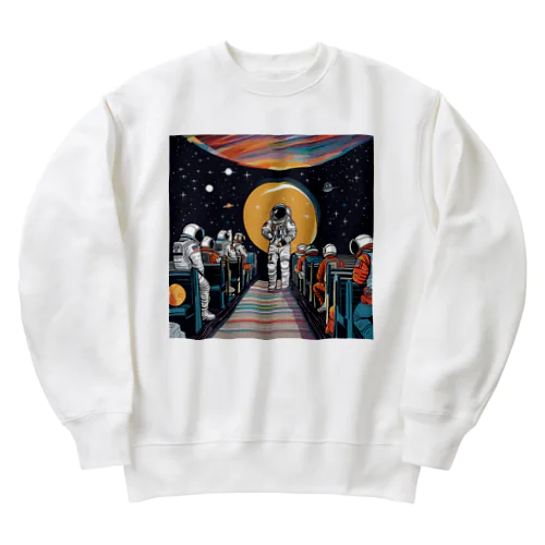 宇宙ムーン教の教え Heavyweight Crew Neck Sweatshirt