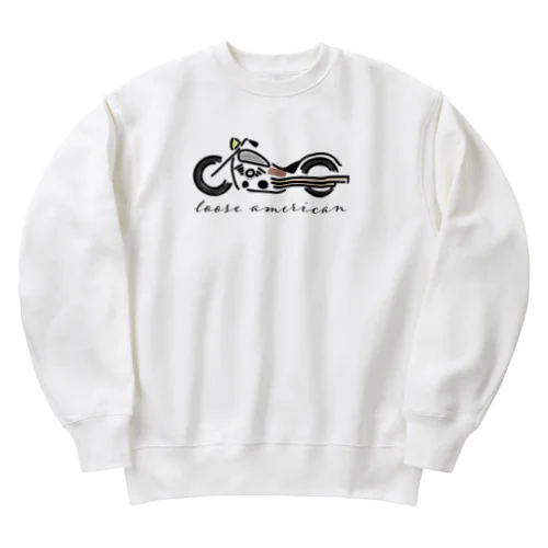 ゆるいアメリカン Heavyweight Crew Neck Sweatshirt