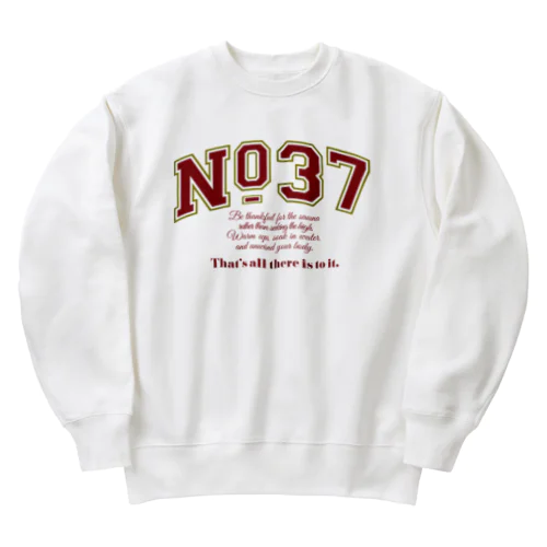 No.37 from T2MS SAUNA Item -college- Heavyweight Crew Neck Sweatshirt