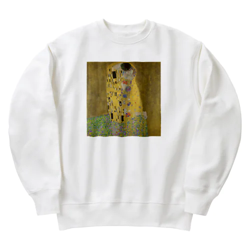 クリムト「接吻」　グスタフ・クリムトの絵画【名画】 Heavyweight Crew Neck Sweatshirt