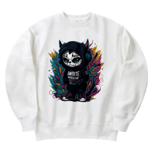 ちびネコ Heavyweight Crew Neck Sweatshirt