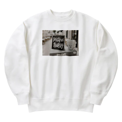 "Positive Thinking" Heavyweight Crew Neck Sweatshirt