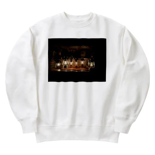 愛しいオイルランタン達 Heavyweight Crew Neck Sweatshirt