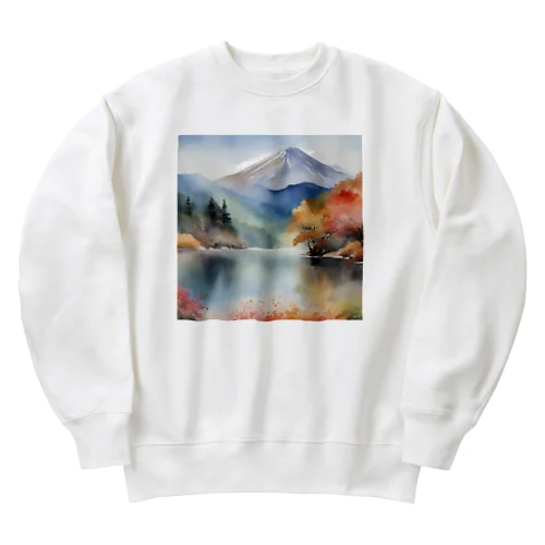 まったり山の絵君 Heavyweight Crew Neck Sweatshirt