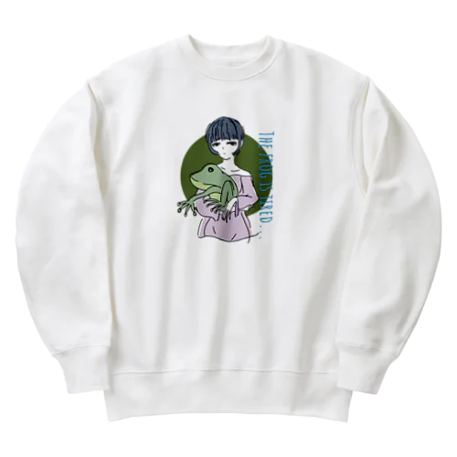 カエル好きな女の子 Heavyweight Crew Neck Sweatshirt