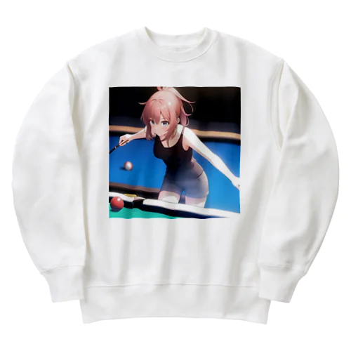 トリックビリヤード　桃奈 Heavyweight Crew Neck Sweatshirt