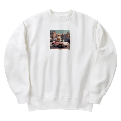 車猫 Heavyweight Crew Neck Sweatshirt