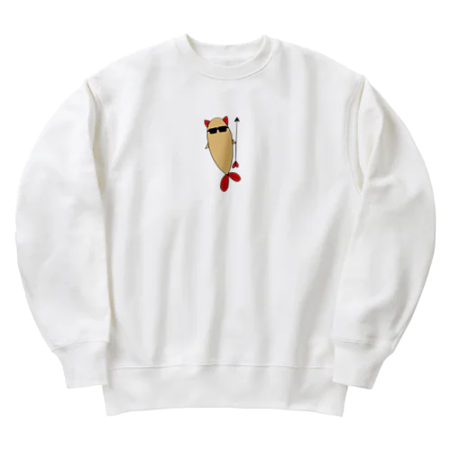 Shrimp Cat Heavyweight Crew Neck Sweatshirt