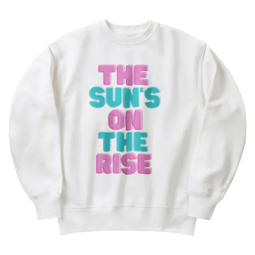 The sun's on the rise Heavyweight Crew Neck Sweatshirt