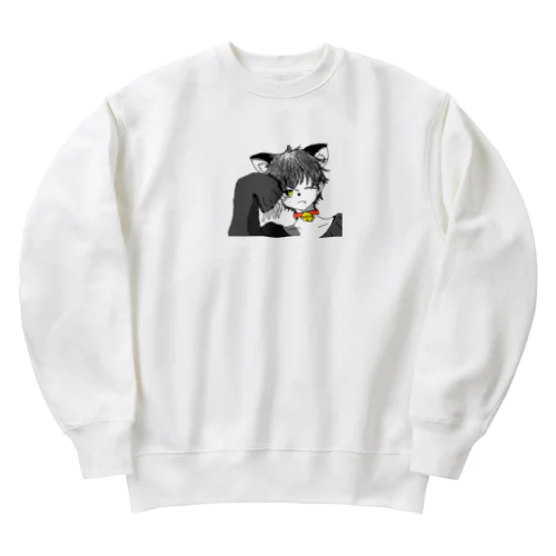 猫メン Heavyweight Crew Neck Sweatshirt