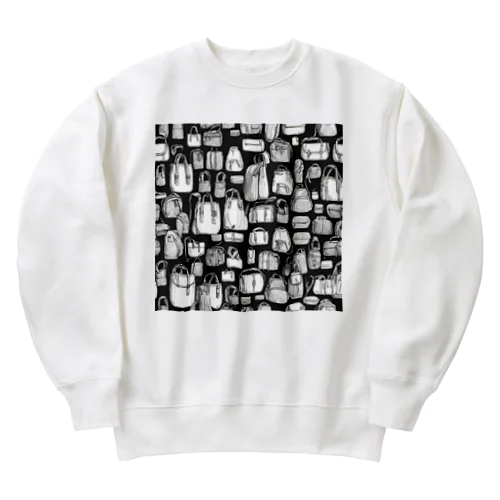 たくさんのいろいろな種類の鞄 Heavyweight Crew Neck Sweatshirt