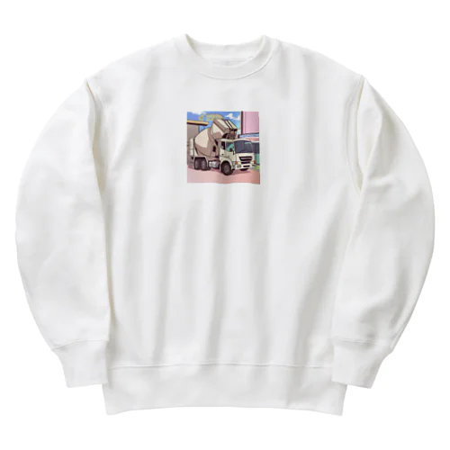 コンクリートミキサー車 Heavyweight Crew Neck Sweatshirt