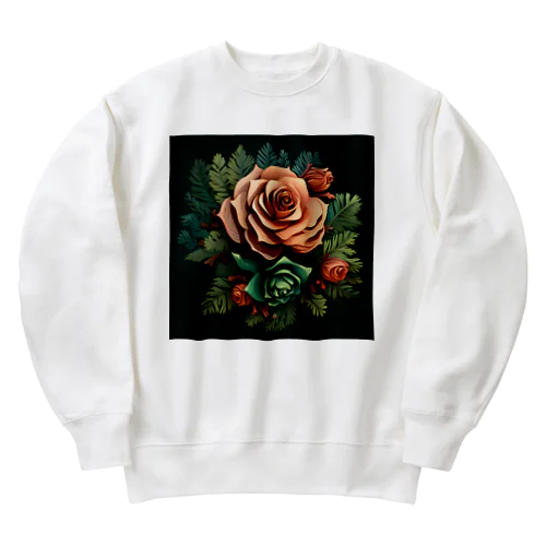 花のような松ぼっくり Heavyweight Crew Neck Sweatshirt